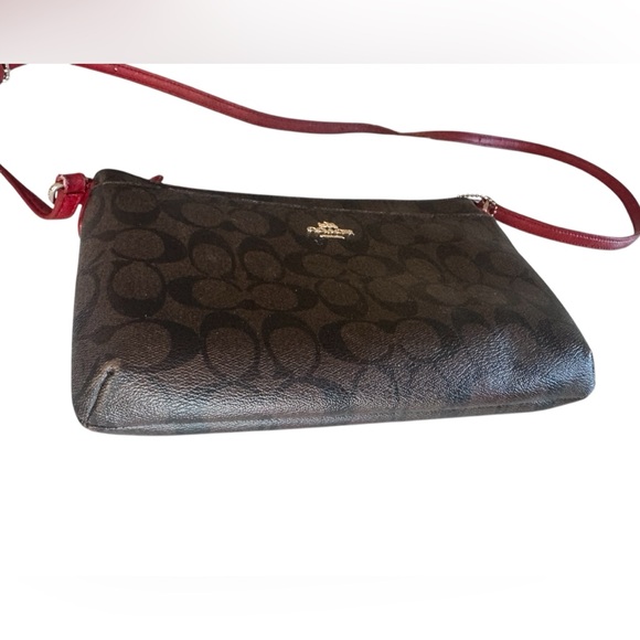 Coach Signature POP Crossbody East West Leather Handbag - Picture 4 of 14